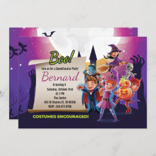 Cute Halloween Party Invitation