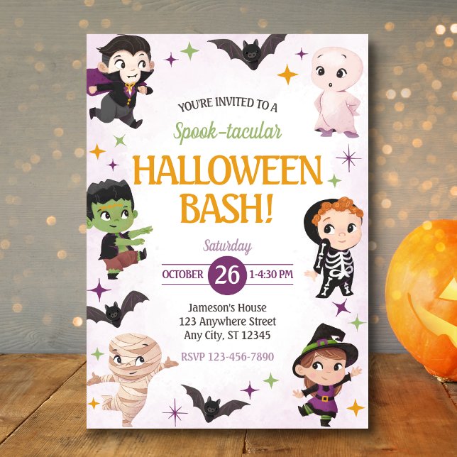 Cute Halloween Party Invitation,  Invitation (Creator Uploaded)