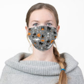 Cute Halloween Pattern Adult Cloth Face Mask (Worn)