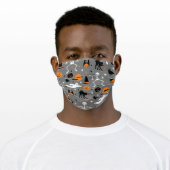 Cute Halloween Pattern Adult Cloth Face Mask (Worn)