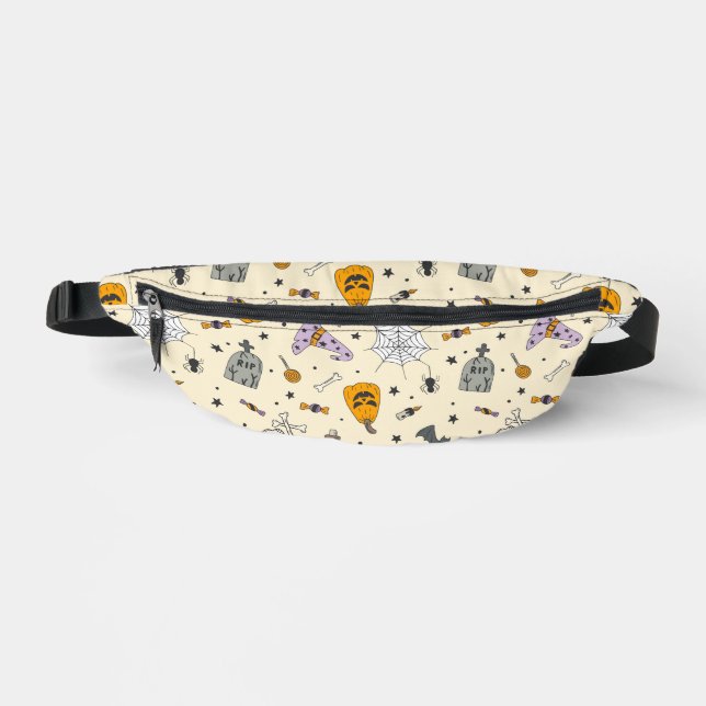 Cute Halloween Pattern Fanny Pack (Front)