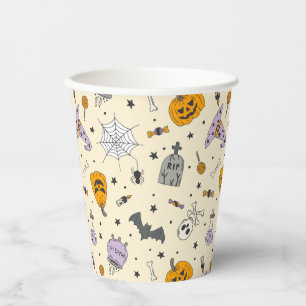 Cute Halloween Pattern Paper Cups