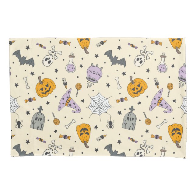 Cute Halloween Pattern Pillow Case (Front)