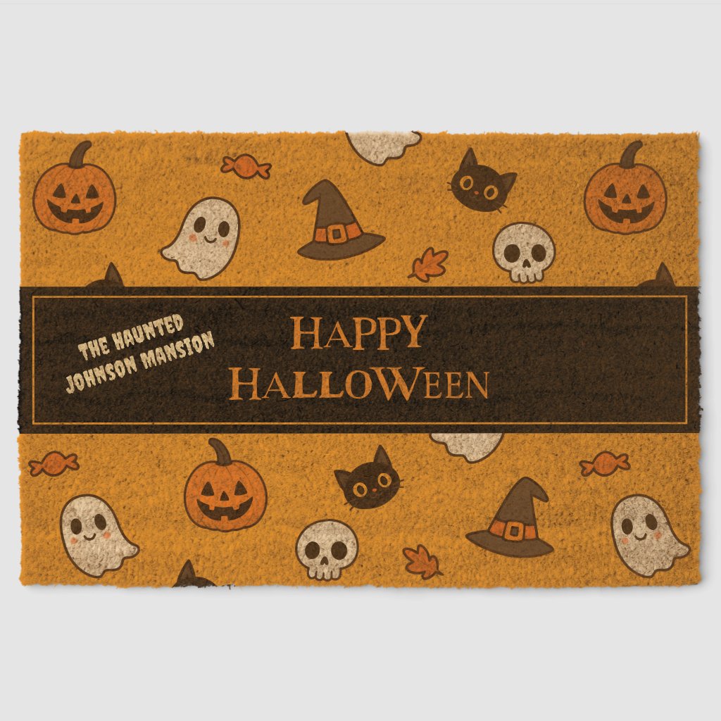 Cute Halloween Pattern – Pumpkins, Ghosts & Cats 