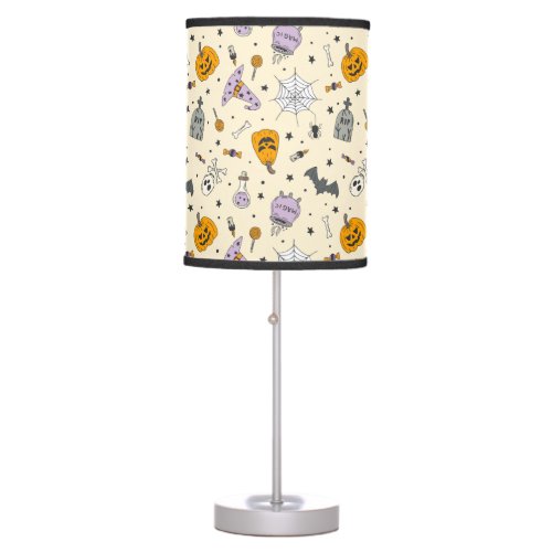 Cute Halloween Pattern Table Lamp