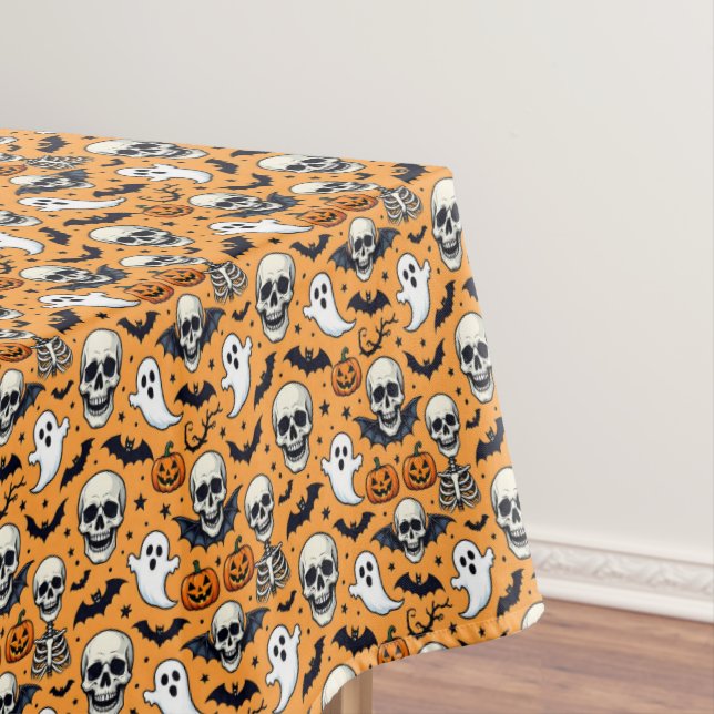 Cute Halloween Pattern Tablecloth (In Situ)