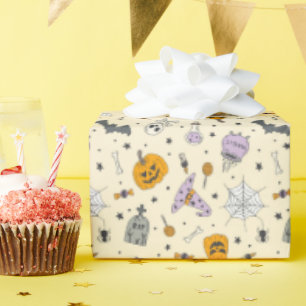 Cute Halloween Pattern Wrapping Paper