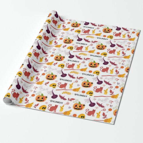 Cute Halloween Pattern Wrapping Paper