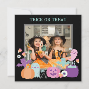 CUTE HALLOWEEN PHOTO HOLIDAY CARD