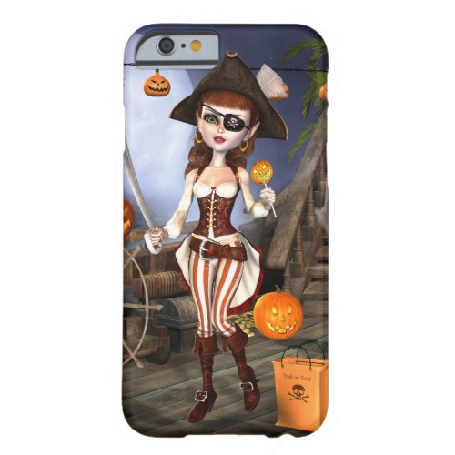Cute Halloween Pirate Girl iPhone Case