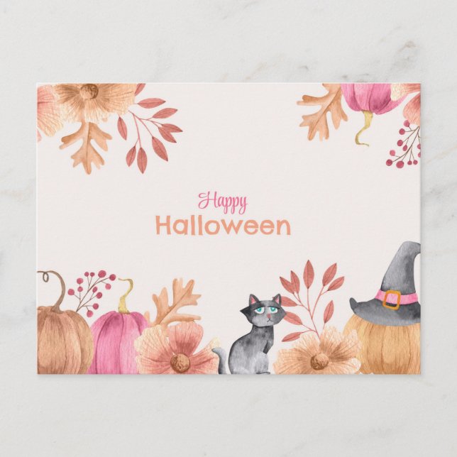 Cute Halloween Postcard (Front)