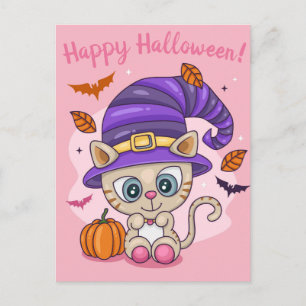 Cute Halloween Postcard