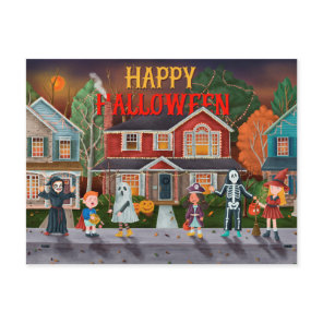 Cute Halloween Postcard