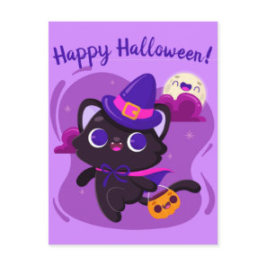 Cute Halloween Postcard