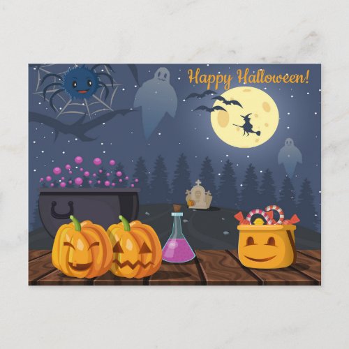 Cute Halloween Postcard