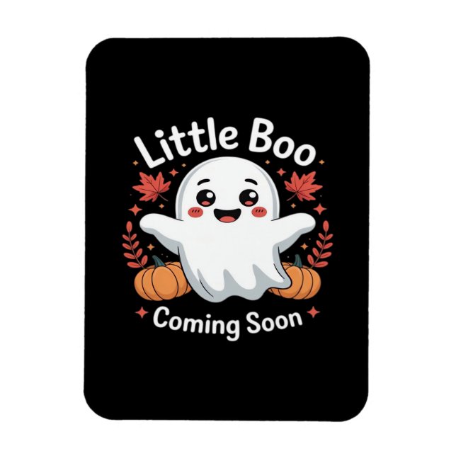 Cute Halloween Pregnancy Announcement Magnet (Vertical)