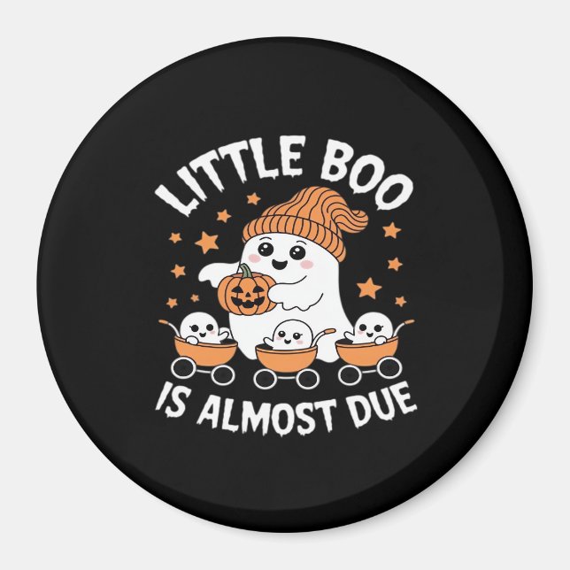 Cute Halloween Pregnancy Announcement Magnet (Front)