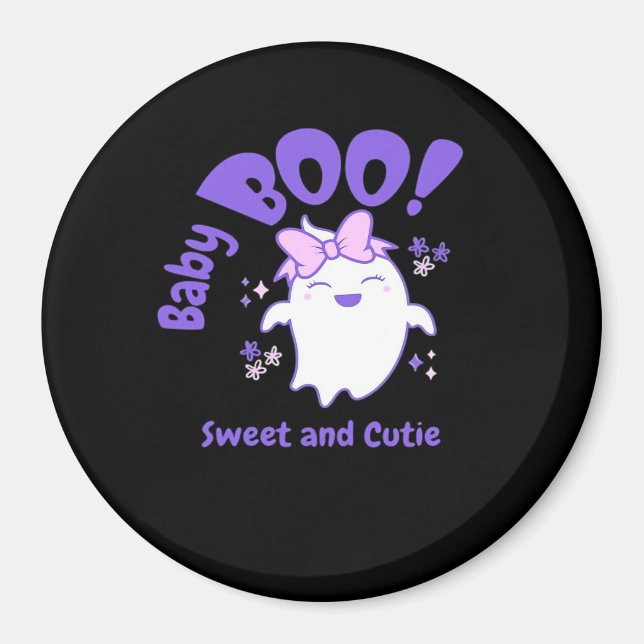 Cute Halloween Pregnancy Announcement Magnet (Front)