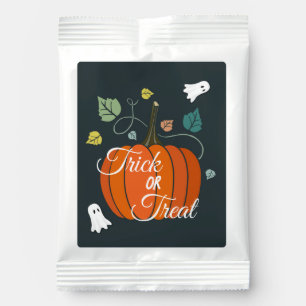 Cute Halloween Pumpkin and Ghosts Trick or Treat Hot Chocolate Drink Mix