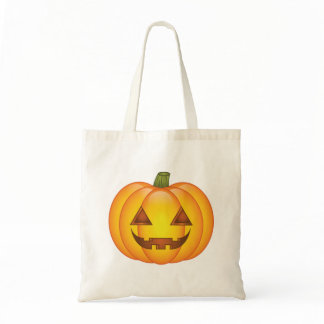Cute Halloween Pumpkin Cartoon Illustration Tote Bag