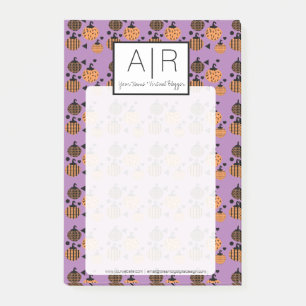 Cute Halloween Pumpkin Confetti Post-it Notes