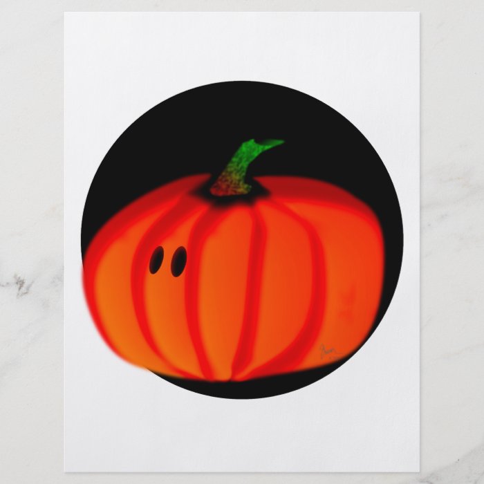 Cute Halloween Pumpkin Flyer Design