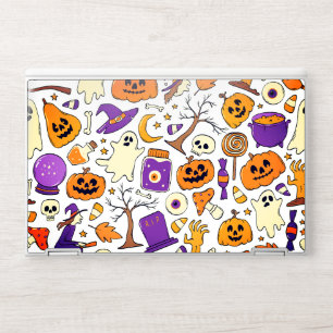 Cute Halloween Pumpkin Ghost Pattern Laptop Skin