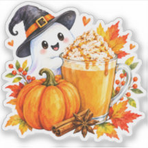 Cute Halloween Pumpkin Ghost