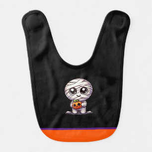 Cute Halloween pumpkin/mummy  Baby Bib