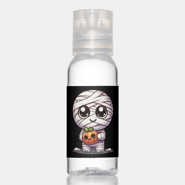 Cute Halloween pumpkin/mummy  Hand Sanitizer (Front)