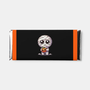 Cute Halloween pumpkin/mummy  Hershey Bar Favors