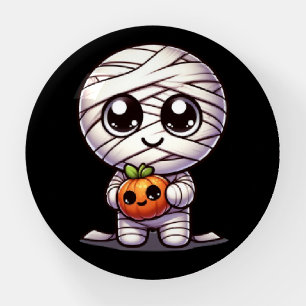 Cute Halloween pumpkin/mummy  Paperweight