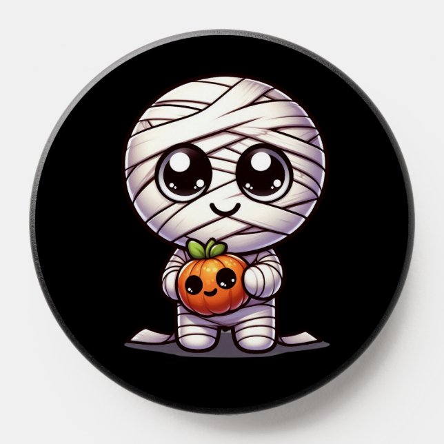 Cute Halloween pumpkin/mummy PopSocket (Popsocket)