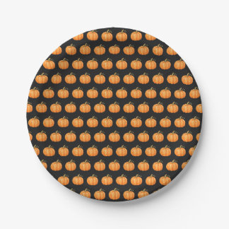 Cute Halloween Pumpkin Paper Plates