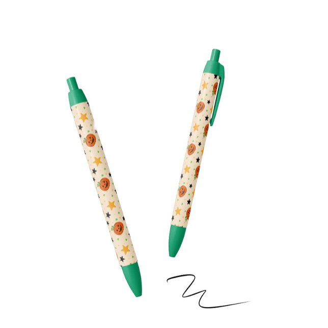 Cute Halloween Pumpkin Pattern Beige Pen (Creator Uploaded)