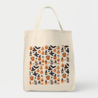 Cute Halloween Pumpkin Tote – Spooky Fall Vibes Bag