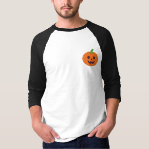 Cute Halloween Pumpkins & Black Cats Pattern T-Shirt