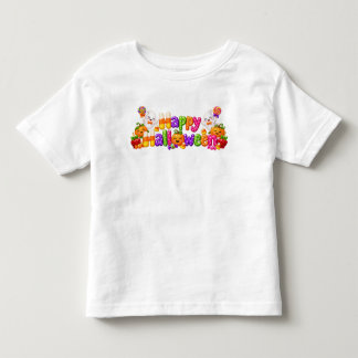 Cute Halloween Pumpkins Candy Corn Colorful Fun Toddler T-shirt