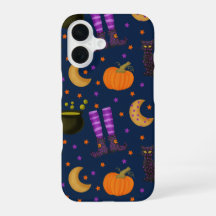 Cute Halloween Pumpkins, Cats, and Moons