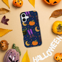 Cute Halloween Pumpkins, Cats, and Moons
