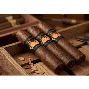 Cute Halloween Pumpkins Custom Cigar Band Label