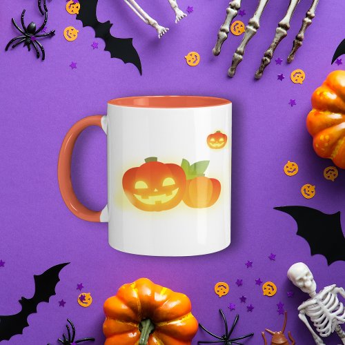 Cute Halloween Pumpkins Mug