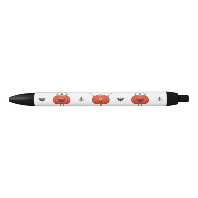 Cute halloween pumpkins, spider & bat pattern pen (Front)