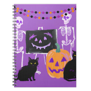 Cute Halloween Purple Notebook