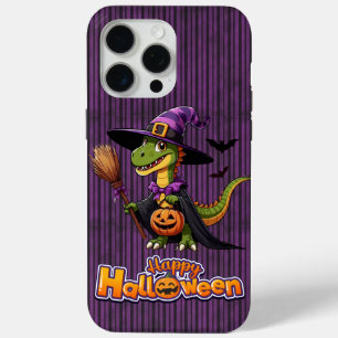 Cute Halloween Raptor/Dinosaur Witch iPhone 15 Pro Max Case