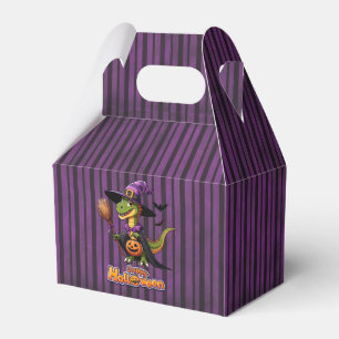 Cute Halloween Raptor/Dinosaur Witch Favor Boxes