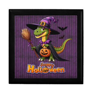 Cute Halloween Raptor/Dinosaur Witch Gift Box