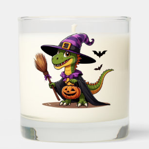 Cute Halloween Raptor/Dinosaur Witch Scented Candle