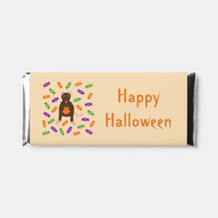 Cute Halloween Rat and Pumpkin Custom Hershey Bar Favors