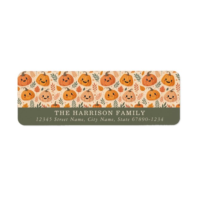 Cute Halloween Return Address Labels (Front)
